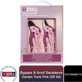 Spear & Jackson Pink Bypass Anvil Secateurs Gift Set