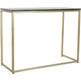 Dkd Home Decor 100 Black Golden Iron Console Table