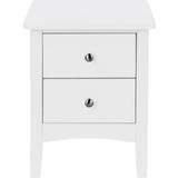 Core Products Como White Bedside Table 38x38cm