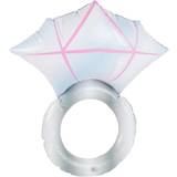 Accessories Fancy Dress on sale Smiffys Inflatable diamond ring, silver