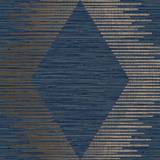 Graham & Brown Superfresco Easy Navy Copper Serenity Large Scale Geometric Wallpaper