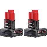 Batteries - Power Tool Batteries Batteries & Chargers Milwaukee M12 Redlithium XC 2-pack
