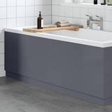 Aurora 1800mm Front Bath Panel 18mm MDF Gloss Wood Plinth