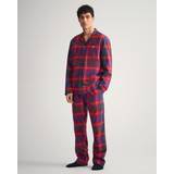 Men Pyjamas Gant Flannel Pyjama Set, Ruby Red
