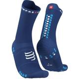 Compressport Pro Racing V4.0 Run High Socks Unisex - Sodalite/Fluo Blue