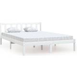 140cm - Double Beds Bed Frames vidaXL Solid Pine 69.5cm 140x190cm
