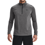 Golf Clothing Under Armour Men's UA Tech ½ Zip Long Sleeve Top - Carbon Heather/Black
