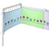 Polyester Bumpers Kid's Room Cool Kids Patch Garden Cot Protector 23.6x23.6"