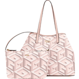 Guess Pink Bags Guess Vikky G Cube Logo Shopper - Light Pink
