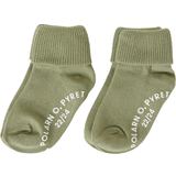 Polarn O. Pyret Kid's Antislip Socks 2-pack - Olive Green (60521778)