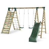 Plum Playground Plum Woolly Monkey ii Wooden Swing Set