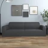 vidaXL Elastic 3-Seater Loose Sofa Cover Grey