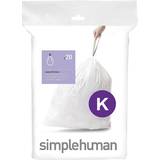 Garbage Bags Waste Disposal Simplehuman Bin Liners K 20-pack 45L