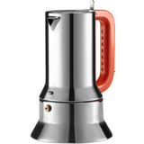 Orange Moka Pots Alessi 9090 Stainless Steel 3 Cup