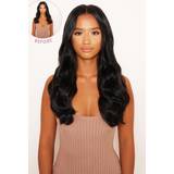 Black Clip-On Extensions Lullabellz Thick Curly Clip In Hair Extensions 16 inch Natural Black