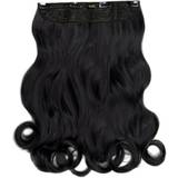 Black Clip-On Extensions Lullabellz Thick Curly Clip In Hair Extensions 20 inch Jet Black