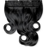 Lullabellz Thick Curly Clip In Hair Extensions 16 inch Jet Black