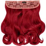 Red Extensions & Wigs Lullabellz Thick Curly Clip In Hair Extensions 16 inch Ruby Red
