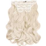 Extensions & Wigs on sale Lullabellz Super Thick 22" 5 Natural Wavy Clip Bleach Blonde