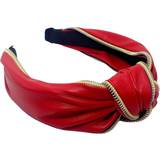 Red Headbands Topkids Accessories Leather Zip Knot Alice Bands