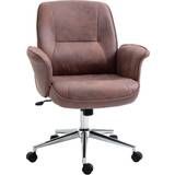 Red Office Chairs Vinsetto Microfibre Mid Office Chair