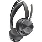 Poly On-Ear Headphones - Wireless Poly Focus 2 UC with Headset Holder USB-C