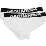 DSquared2 Underwear DSquared2 2-Pack Angled Logo Low-Rise Briefs, White