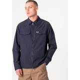 Fred Perry Zipped Overshirt Navy