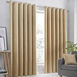 Yellow Curtains Fusion Strata Dim-Out Eyelet