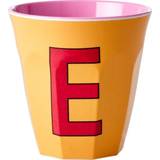 Rice Pinkish Colors Melamine Alphabet Cup E E