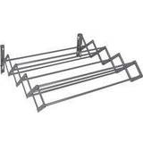 Drying Racks Wall Mounted Extendable Clothes Airer Grey