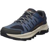 Blue - Men Walking Shoes Skechers mens 237501 nvor blue