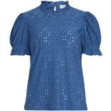 Vila Women Shirts Vila Kawa Blouse Blue