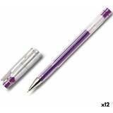 Purple Gel Pens Pilot Gel Feinschreiber G-Tec, 0,4 mm Mikrospitze, 12 Stück, violett