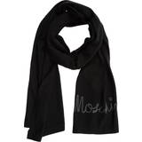 Moschino Accessories Moschino scarf women 30717m2567016 black wool shawl stole foulard pashmina