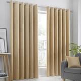 Yellow Curtains Fusion Strata Dim-Out Eyelet