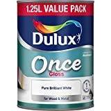 Dulux once white Dulux Once Wood Paint Pure Brilliant White 1.25L