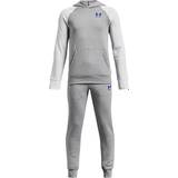 Pockets Fleece Sets Children's Clothing Under Armour Boy's Rival Fleece Suit - Grey/White (1376328-035)