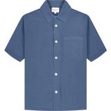Linen T-shirts Norse Projects Shirt Rollo Cotton Linen Calcite Blue