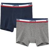 L Boxer Shorts Children's Clothing Levi's Kid's Boxers Briefs 2-pack - Grey Heather/Grey