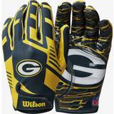 Gloves Wilson NFL Stretch Fit Green Bay Packers - Green/Yellow