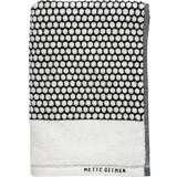 Mette Ditmer Grid Guest Towel Black, White (100x50cm)