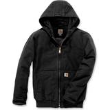 Carhartt Men Jackets Carhartt Men's Loose Fit Washed Duck Insulated Active Jacket - Black