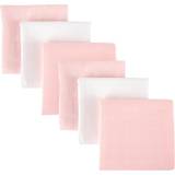 Mother & Baby 6 Pack Cotton Muslins Pink Star