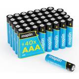 Maplin extra long life high performance alkaline aaa batteries pack of 40 l