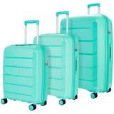 Turquoise Suitcase Sets Rock Luggage Tulum 3