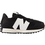 Sport Shoes New Balance Kid's 327 Bungee Lace - Black with White