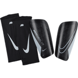 With Shin Guard Sleeves Shin Guards Nike Mercurial Lite - Black/White