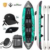 Aqua Marina Laxo ft.6 in. Person, Recreational Kayak Inflatable Kayak Package, Including Carry Bag, Paddle, Fin & Pump