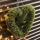 Decorations Freemans Topiary Artificial Heart Hanging Wreath Decoration